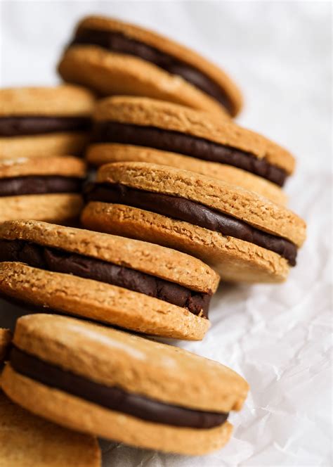 Vanilla Chocolate Sandwich Cookies - Nadia's Healthy Kitchen
