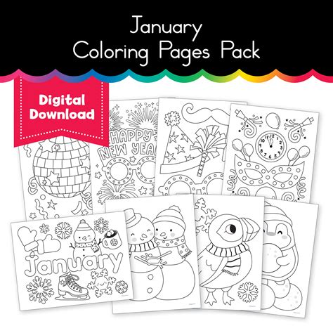 January Coloring Pages January Coloring Pages: Top 42 Free Printable