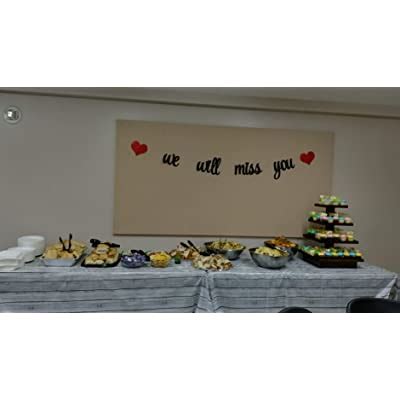 Buy PALASASA We Will Miss You Banner Bunting - for Retirement Party ...