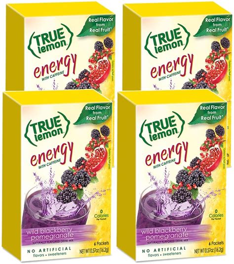 Amazon.com : True Lemon (Energy Drinks) Wild Cherry Cranberry 4 boxes ...