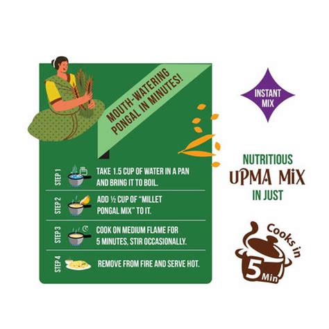 Millet Upma Mix - Ready to Cook 180g – Native Touch