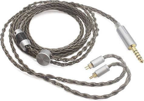 Buy Youkamoo 4.4mm 8 Core Silver Plated Braided Earphone Replacement ...