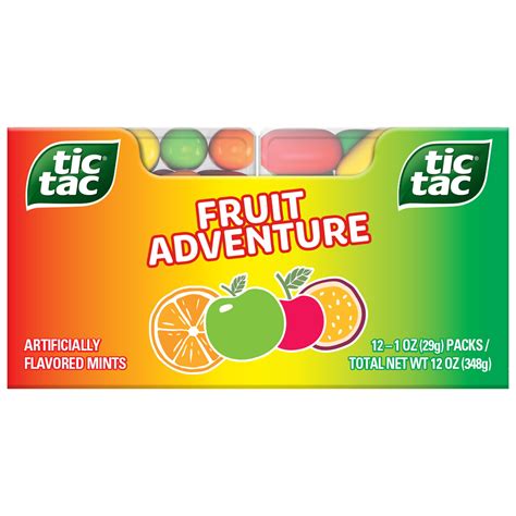 Tic Tac Fruit Adventure AKF18 Mints, Bulk 12 Pack, On-The-Go ...