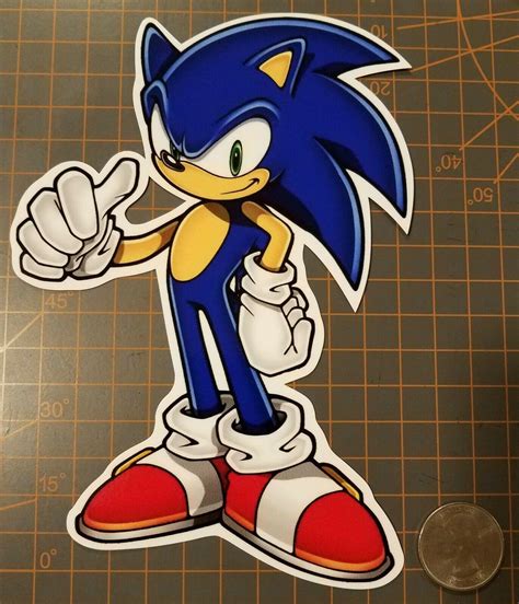 Sonic The Hedgehog Sticker Sonic V3 | #3926995792