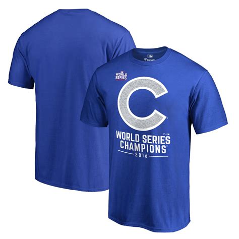 Men's Chicago Cubs Royal 2016 World Series Champions Whiteout T-Shirt ...