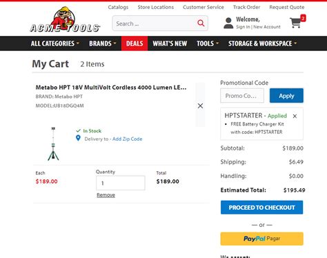 Acme Tools Promo Codes – 25% Off | March 2024