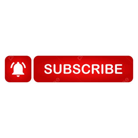 Youtube Subscribe Button Transparent Vector, Subscribe Button Red, Youtube Subscribe Button ...