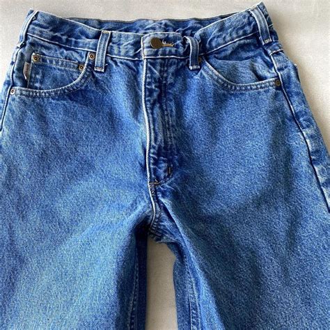 Carhartt Jeans Mens 30 x 34 Relaxed Flannel Lined... - Depop