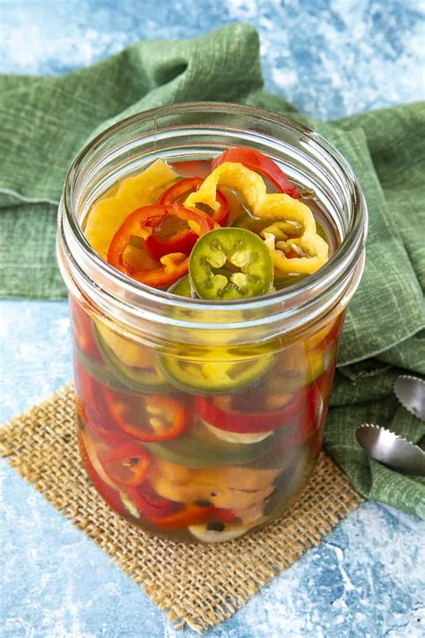 Sweet Pickled Hot Peppers Without Canning Salt Brined - Dandk Blog