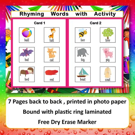 Rhyming Preschool Worksheets - prntbl.concejomunicipaldechinu.gov.co