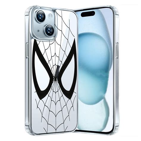 Non-Yellowing Clear Spidey Cover Case for iPhone's (Select Model ...