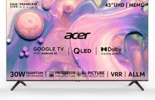 Acer V Pro Series 108 cm (43 inch) QLED Ultra HD (4K) Smart Google TV ...
