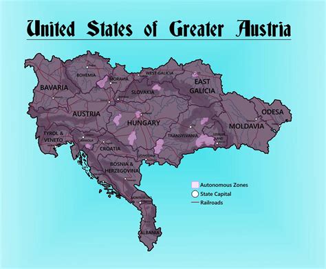 The reformed United States of Greater Austria, 1942. : r/imaginarymaps
