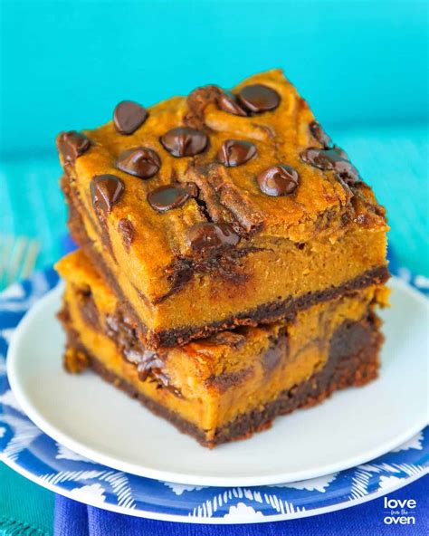 The Best Pumpkin Brownies - Chewy & Delicious • Love From The Oven