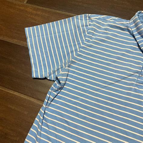 Peter Millar Polo Shirt Adult Medium Blue Golf Short... - Depop