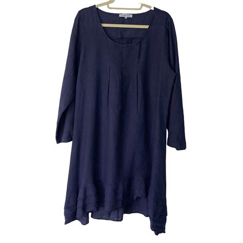 Un Coeur En Ete' Womens Linen Dress Size Large Made i… - Gem