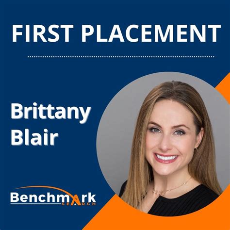 Congratulations Brittany Blair on her first of many placements. Her attention to detail ...