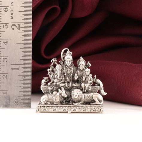 925 Silver Shiv Parivar Idol – Complete Divine Blessings – P S Jewellery