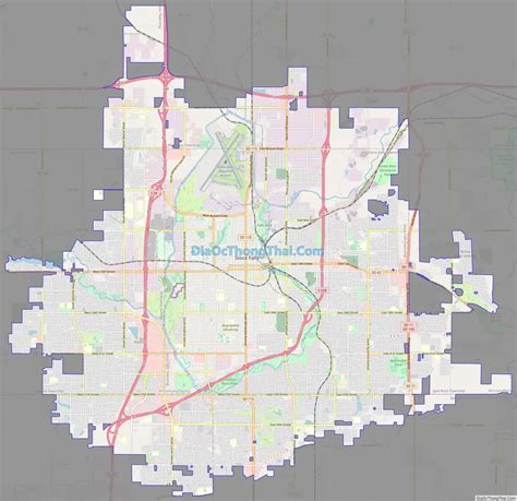 Map of Sioux Falls city