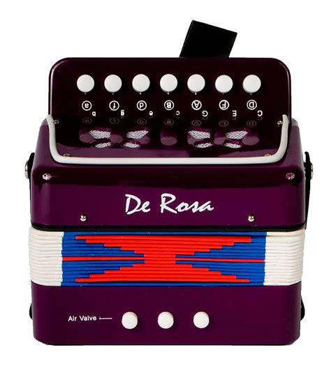Deluxe DeRosa Childrens(Junior)Pink Accordion With Free StrongHold ...