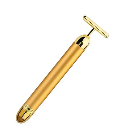 関連する画像の詳細をご覧ください。Massageador Facial Anti Rugas Vibrata Gold Harmonização | MadeiraMadeira