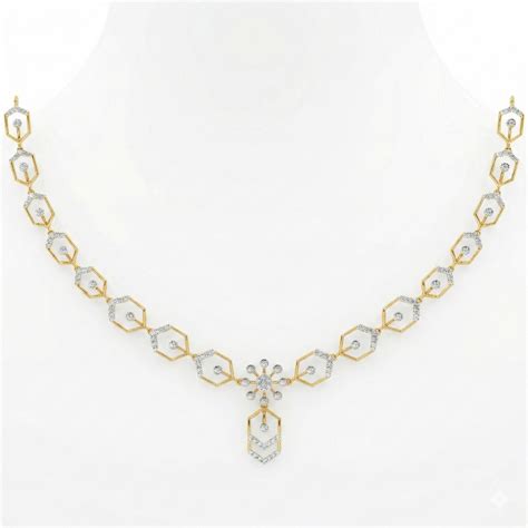 14K Gold & Diamond Lightweight Necklace Set KRH44130N