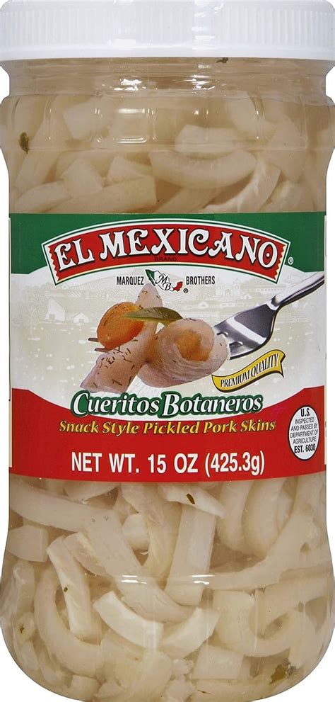El Mexicano Pickled Pork Skins In Brine Cueritos Botaneros 15 ...