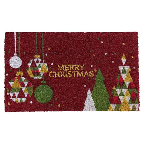 Festive Holiday Coco Door Mat - Vibrant Christmas Design - 30 x 18 ...