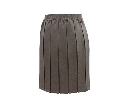 Grey box pleated skirt online