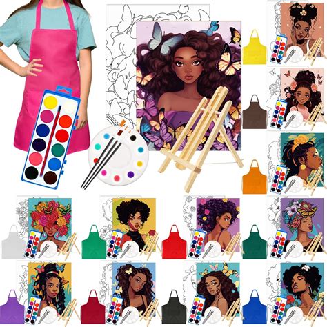 Amazon.com: Zhanmai 12 Pack Pre Drawn Canvas for Painting Sip and Paint ...