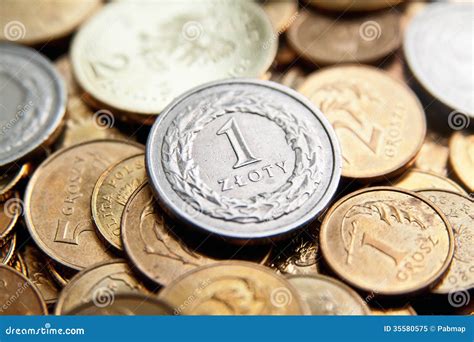 Polish Currency with Zloty Coins Stock Image - Image of finance, cash ...