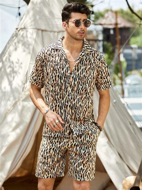 Men Allover Tiger Print Co-Ords – Roar Fox