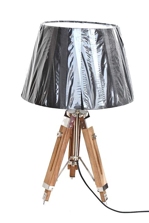 Buy Studio Table Lamp Stand Perfect Corner Lamp with Wood Stand Natural ...