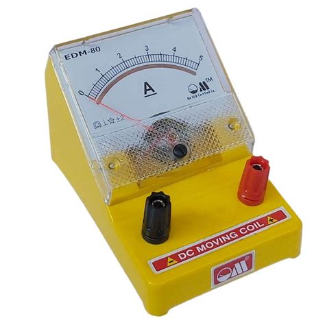 Om Meters EDM-80 Desk Stand Analog 0-5A DC Ammeter (Yellow) : Amazon.in ...