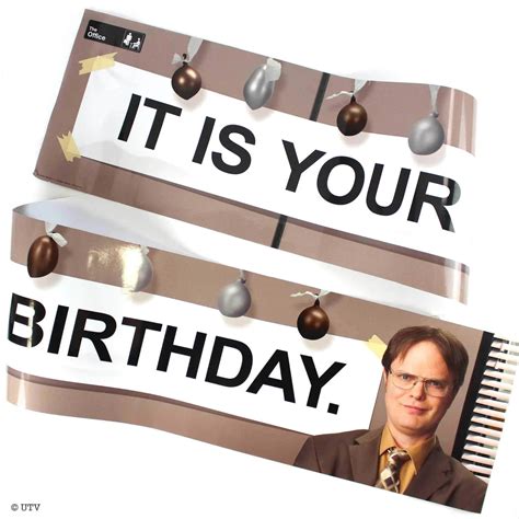 The Office "IT IS YOUR BIRTHDAY" Banner – Fun Services Colorado