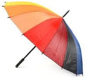 Pink Tokre Rainbow Umbrella 16 Color Rain High Density Heavy Canopy for ...