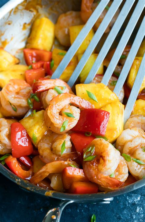 BBQ Pineapple Shrimp Recipe - Peas and Crayons