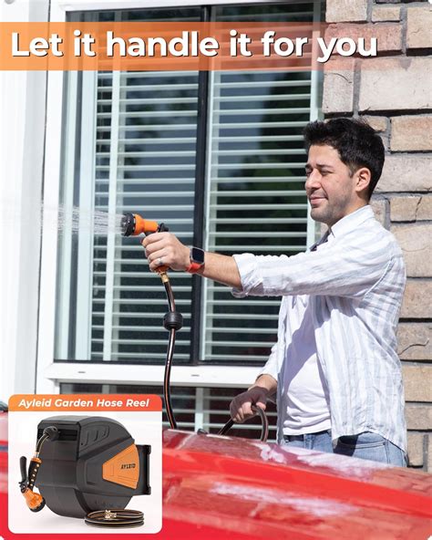 Ayleid Retractable Garden Hose Reel,5/8 in x 100 FT India | Ubuy