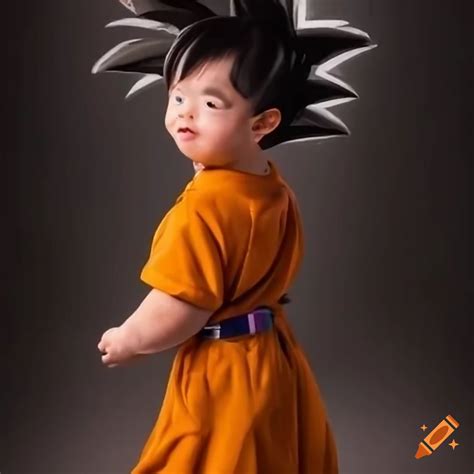 Down syndrome goku character on Craiyon