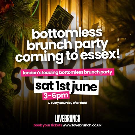 LOVEBRUNCH ESSEX LAUNCH PARTY (BOTTOMLESS BRUNCH PARTY), Soiree ...