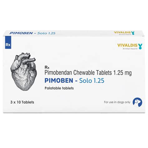 Vivaldis Pimoben (Pimobendan) Solo 1.25mg Tablet for Dogs | Supertails