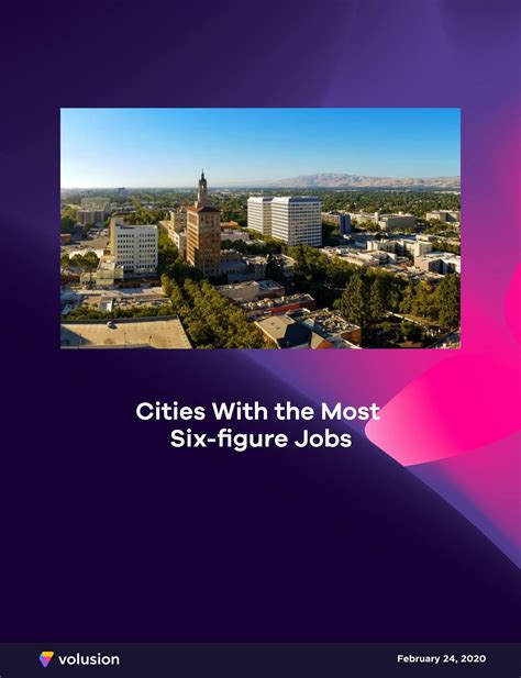 Cities with the Most Six-Figure Jobs [Study]