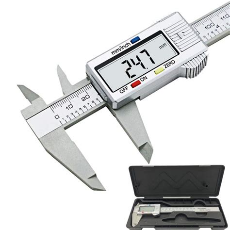 Gletakc Vernier Caliper New 6inch Lcd 150mm Digital Electronic Carbon ...