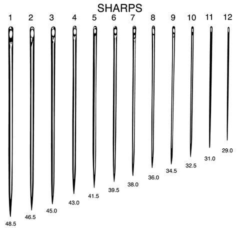 20pcs Gold-eye Sharp 9 Sewing Needle Set