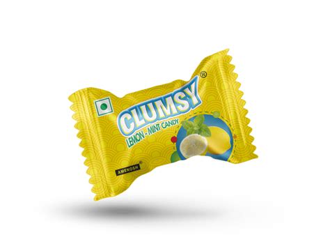 Clumsy Lemon Mint Flavored Candy Jar, 170 candy units