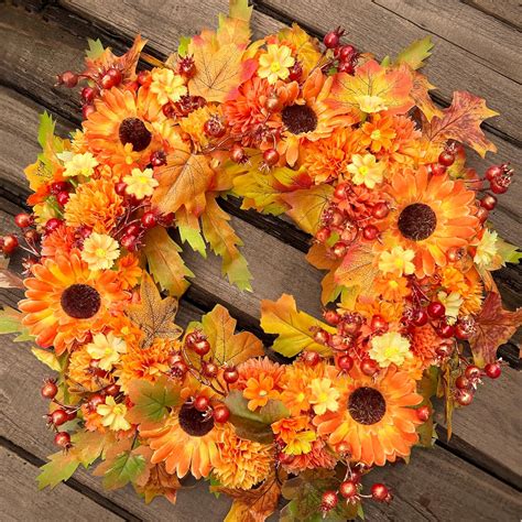 Amazon.com: Fall Wreath Decor, 20" Fall Wreaths for Front Door with ...