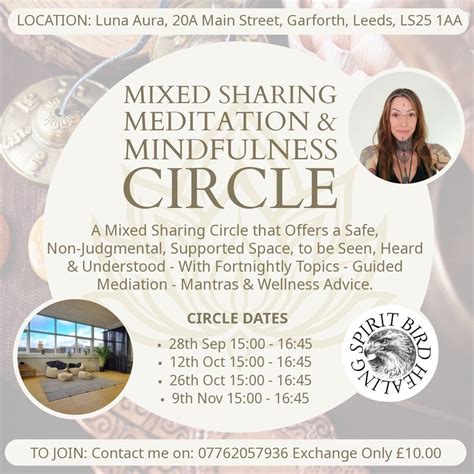 Mixed Sharing Meditation & Mindfulness Circle , Luna Aura Garforth ...