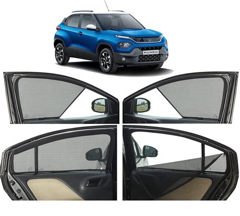 Autofact Magnetic Car Sunshades Compatible with Tata Punch (Set of 4 ...
