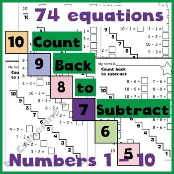 Image result for Counting Back to Subtract