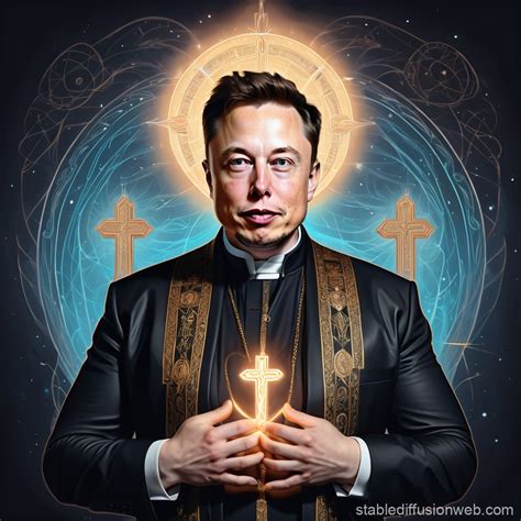 Elon Musk as Christian Orthodox Saint Iconography | Stable Diffusion Online